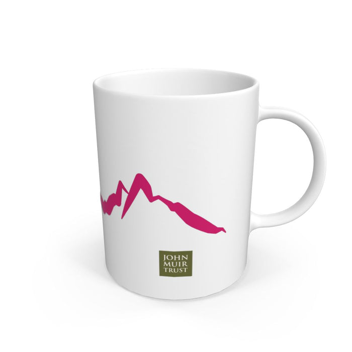 White Love wild places mug (Mallow petal)