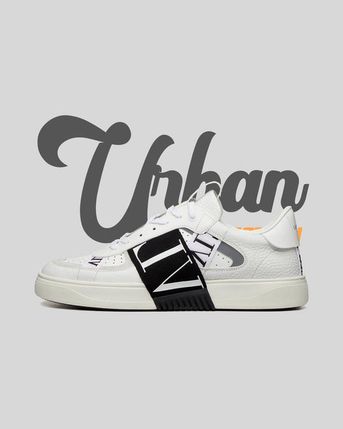 Valentino Low-Top Calfskin White and Black