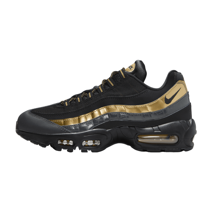 Nike Men's Air Max 95 Premium Shoes – Black/Metallic Gold 538416-007