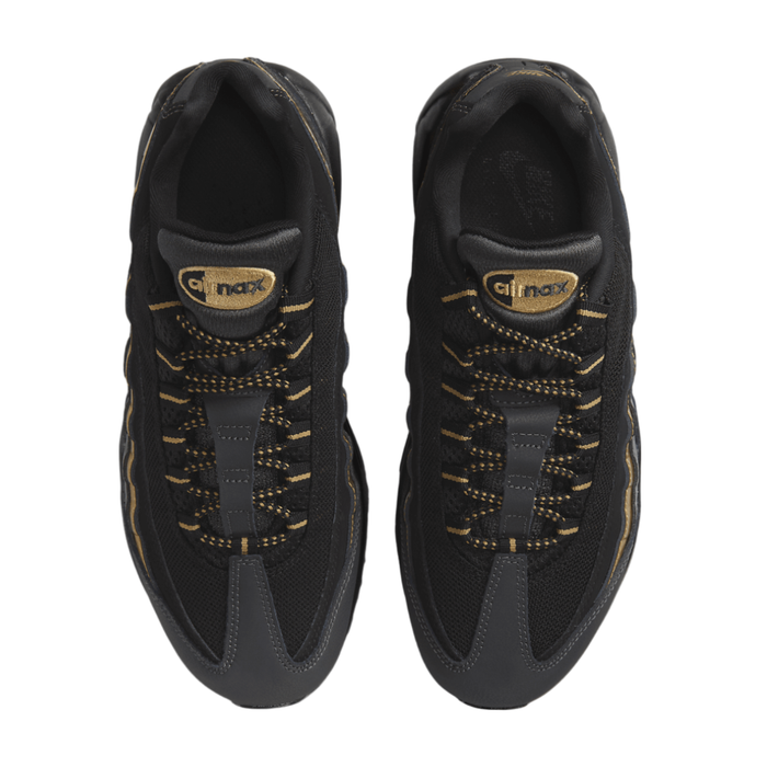 Nike Men's Air Max 95 Premium Shoes – Black/Metallic Gold 538416-007
