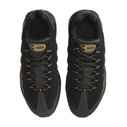Nike Men's Air Max 95 Premium Shoes – Black/Metallic Gold 538416-007
