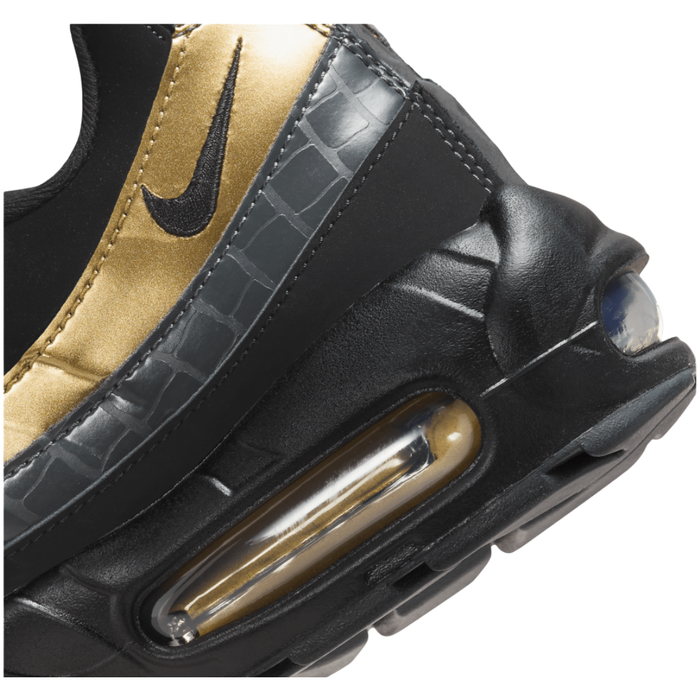 Nike Men's Air Max 95 Premium Shoes – Black/Metallic Gold 538416-007