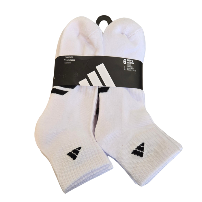 Adidas Men’s Cushioned Clima Cool Ankle Socks – White KL7209