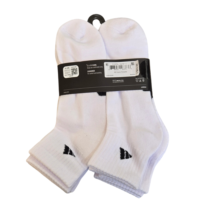 Adidas Men’s Cushioned Clima Cool Ankle Socks – White KL7209