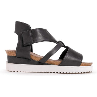 Muk Luks Women’s Pitch Soprano Sandal Grey Wedge Platform – 1200117-020