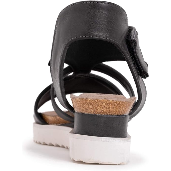 Muk Luks Women’s Pitch Soprano Sandal Grey Wedge Platform – 1200117-020
