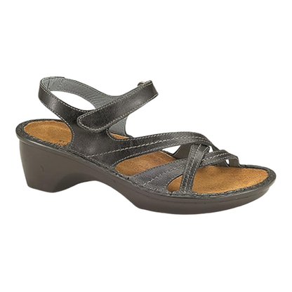 Naot Paris Women’s Wedge Crisscross Strap Sandals – Black