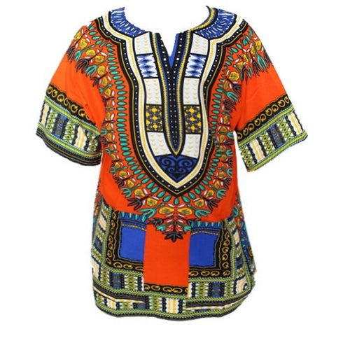 Traditional African Dashiki - Orange