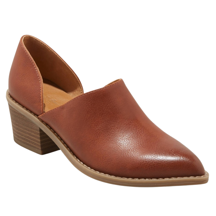 Universal Thread Women’s Rylie Chic Dark Cognac Booties